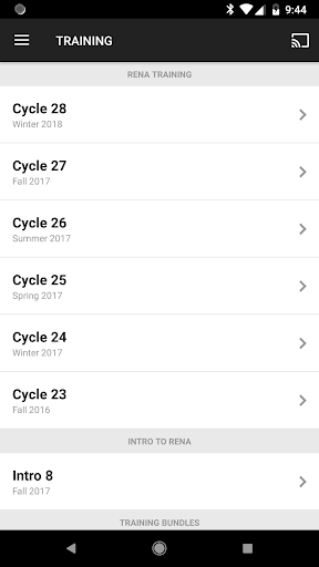 Android application ReNA Fitness screenshort
