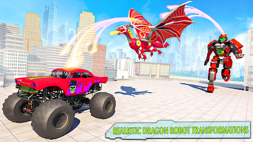 Flying Dragon Robot War Game Screen 2