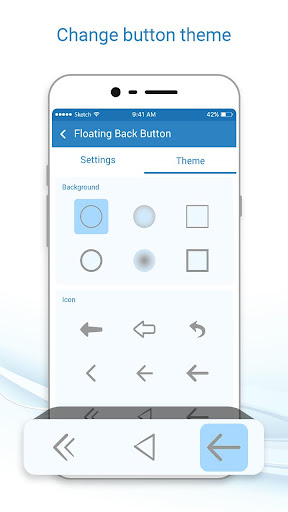 Floating Back Button Screen 3