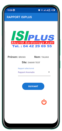 Android application ISI RAPPORTS screenshort