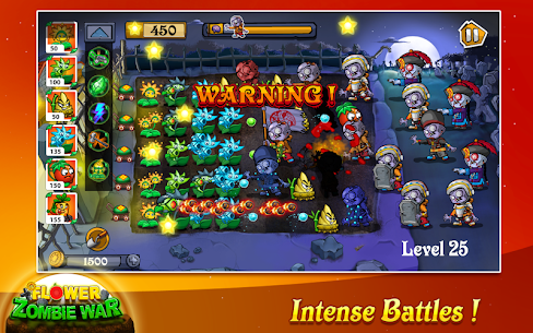 تحميل لعبة Flower Zombie War مهكرة وكاملة 2023 3