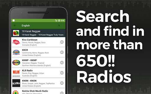 Reggae Music Radio Screen 2
