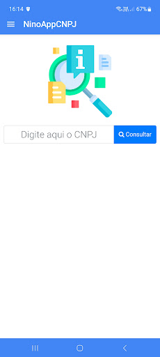 Android application NinoAppCNPJ screenshort