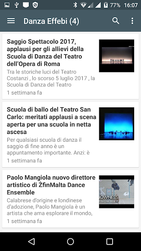 Danza Notizie Screen 2