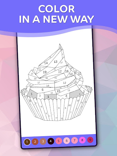 Poly Art Coloring by Numbers Screen 2