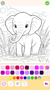 Animal Coloring- 컬러링・색칠공부・색칠게임