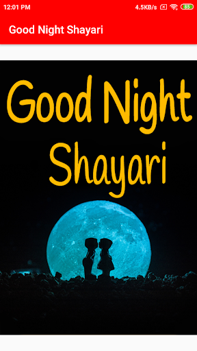 Android application Good Night Shayari screenshort