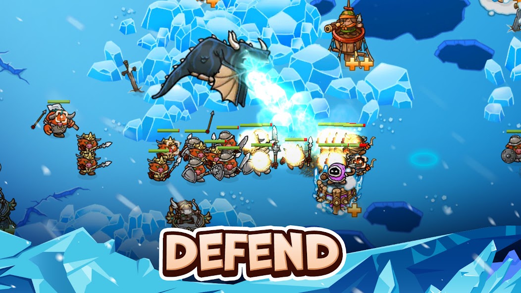 Crazy Defense Heroes 3.9.9 APK + Мод (Unlimited money) за Android