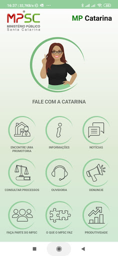 Android application MPSC - MPCatarina screenshort