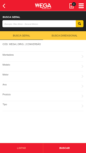 Wega - Catálogo Screen 2