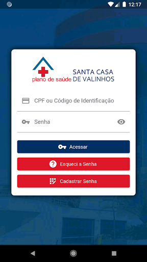 Android application Santa Casa de Valinhos screenshort