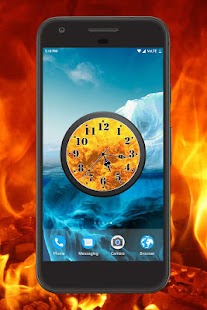 Fire Clock Live Wallpaper Screenshot