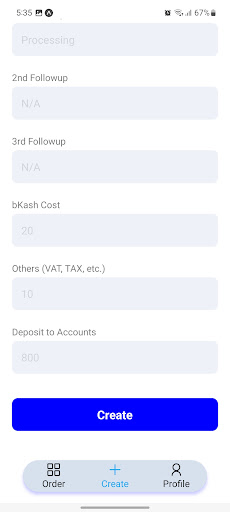 Order Screen 2