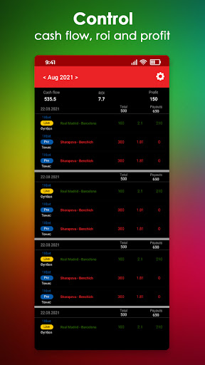 Bemoma - betting money manager