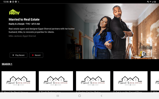 Screenshot of MergeTV