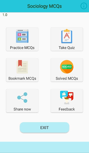 Android application Sociology MCQs Test screenshort
