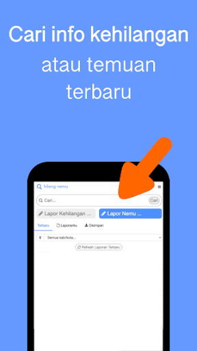 Hilang Nemu - Lapor Kehilangan Screen 2