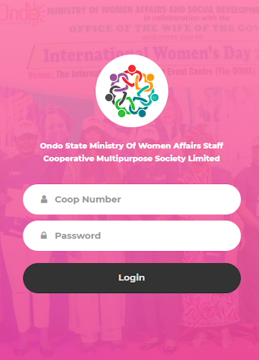 Android application Ondo Women Affairs Cooperative screenshort