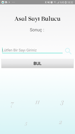 Android application Asal Sayı Mı? screenshort