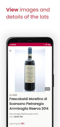 Spectrum Wine Auctions Screen 3
