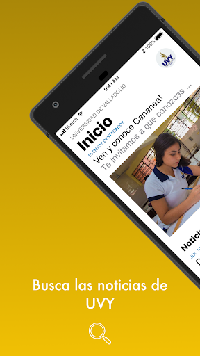 Android application Universidad de Valladolid screenshort