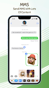Captura de Pantalla 13 Message OS16 - Color Messenger android