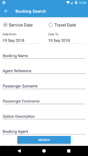 Android application Tourplan Operations screenshort