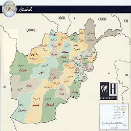 ഐക്കൺ ചിത്രം Afghanistan Map/افغانستان نقشه