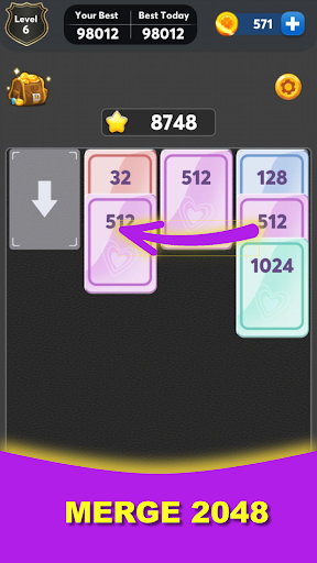 Solitaire-Merge Card 2048 Game