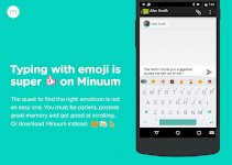 screenshot of Minuum Keyboard Free + Emoji