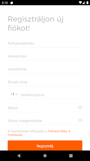 Futár app My Delivery Screen 3