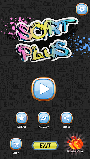 Android application SortPlus: Water Puzzle Games screenshort