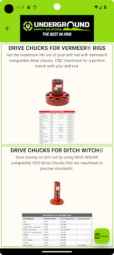 Underground Supply Solutions Screen 2