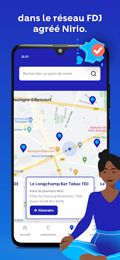 Nirio, services de paiement screenshot