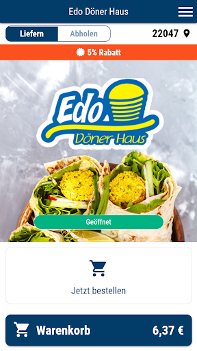 Android application Edo Döner Haus Hamburg screenshort