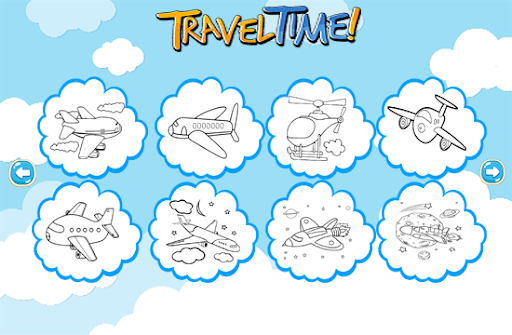 Travel Time Coloring Plane