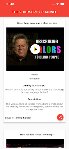 The Philosophy Channel Screen 2