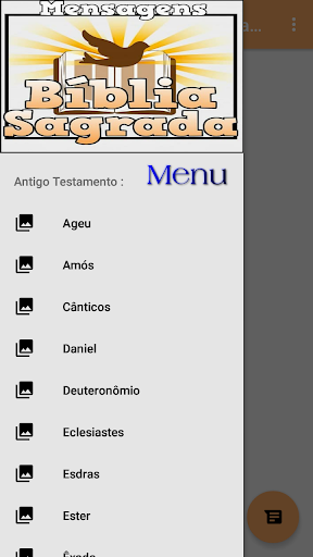 Android application Mensagens da Bíblia Sagrada screenshort