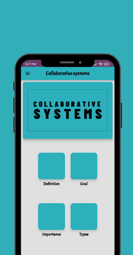 Collaborative systems Screen 3
