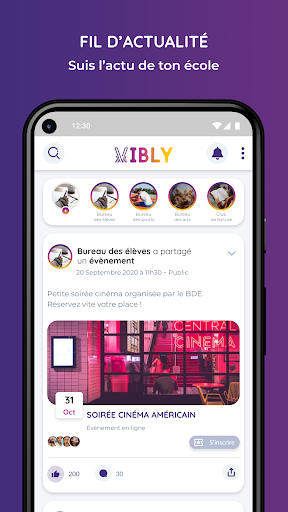 Android application Vibly screenshort