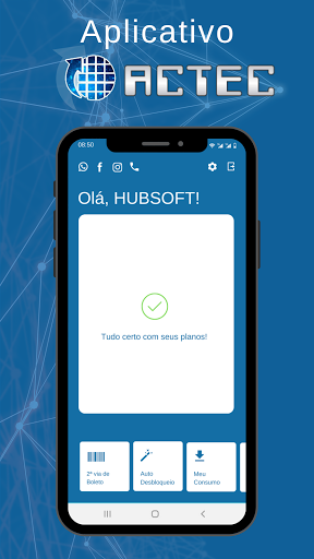 Android application ACTEC TECNOLOGIA screenshort