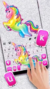 Color Rainbow Unicorn Keyboard
