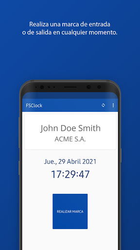 FSClock-Asistencia de Personal Screen 3