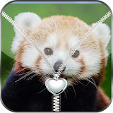 Cute Panda Zipper Lock Screen icon