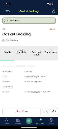 Click Maint CMMS Screen 3