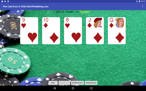 Five Card Draw Poker  screenshots 12