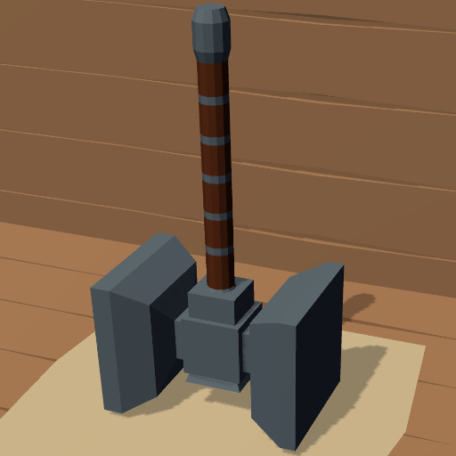 Perfect Knock - Hammer rush 3D logo