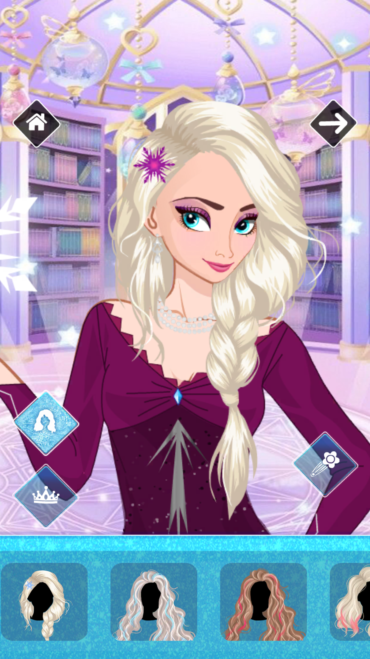 Android application Icy or Fire dress up game screenshort