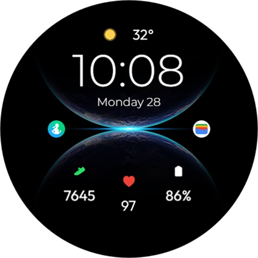 TVV Dual Earth Watch Face