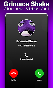 Evil Grimace Shake Video Call